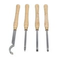 thumbnail image 1 of Ensemble d'Outils de Tournage de Tour, 4 Pcs Manche de Manchurien d'Outil de Tour pour Travail du Bois, 1 of 8