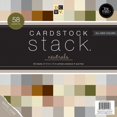 thumbnail image 1 of DCWV Cardstock Empilable 12"X12 Pouces 58/pkg-Neutres, Noyau Blanc, 29 Couleurs/2 Chacun, 1 of 2