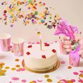 thumbnail image 5 of QZS Rainbow Metallic Foil Confetti,Portable Round Dots Glitter Rainbow Table Confetti for Party,Engagements & Weddings Decorations,0.22LB, 5 of 7