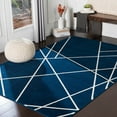 thumbnail image 3 of Surya HRZ2302-6796 6 ft. 7 in. x 9 ft. 6 in. Horizon Area Rug, Navy & Cream, 3 of 6
