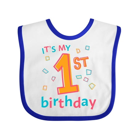 

Inktastic It s My First Birthday Gift Baby Boy or Baby Girl Bib