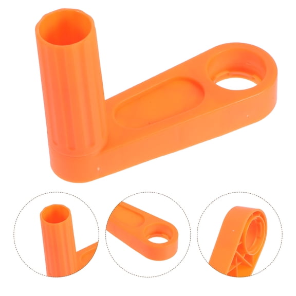 Supvox Replacement Hose Reel Handle Orange for Garden Hose Accessories with Sturdy Hard Plastic Design