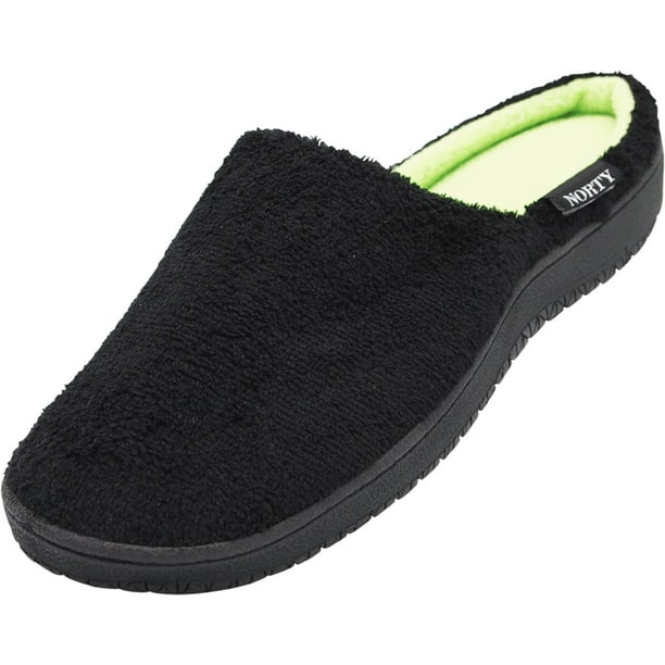 mens memory foam mule slippers