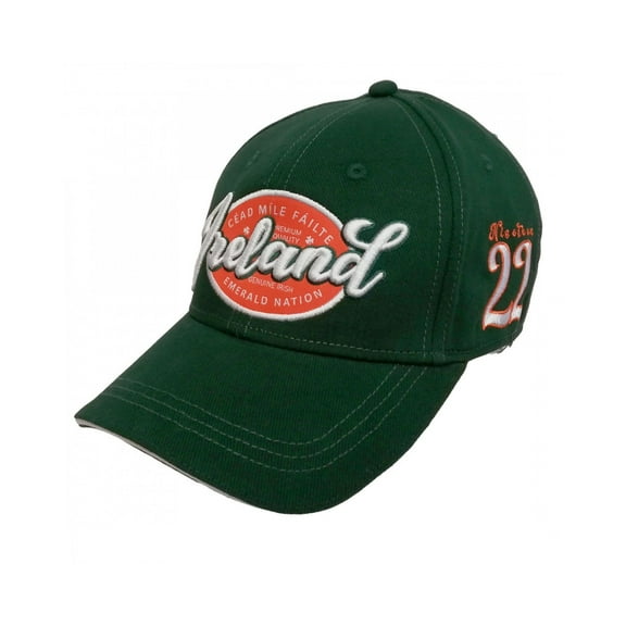 Ireland Badge Baseball Cap - Bottle Green
