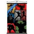 thumbnail image 3 of Marvel Comics - Avengers - Simplistic Grid Wall Poster with Wooden Magnetic Frame, 22.375" x 34", 3 of 3