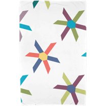 Simply Daisy 30" x 60" Pinwheel Pop Geometric Print Beach Towel