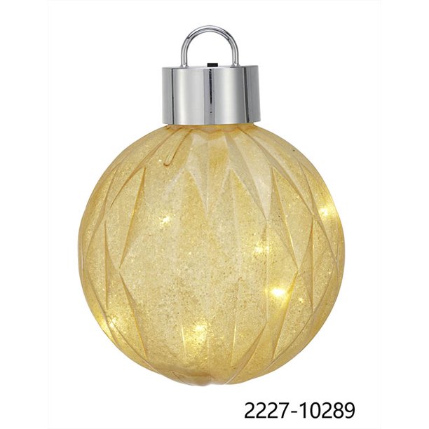 Holiday Time 200MM LED Gold Jumbo Ornament