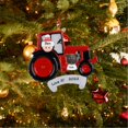 thumbnail image 1 of Maxora Personalized Ornaments Customized Christmas ornament Tractor Red Free Customize, 1 of 7