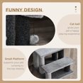 thumbnail image 4 of PawHut 3 Steps Cat Stairs, Small Cat Tree with Toy, 17.5" x 15.5" x 19", 4 of 9