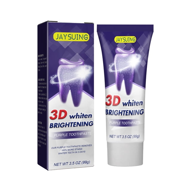 Pasta de dientes morada blanqueadora de dientes Jaysuing