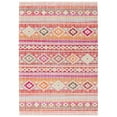 thumbnail image 4 of SAFAVIEH Montage Watson Geometric Indoor/Outdoor Area Rug, Red/Fuchsia, 9' x 12', 4 of 10