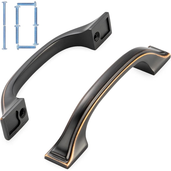 10 Pack 3 Inch Oil Rubbed Bronze Kitchen Cabinet Pulls Rubbed Bronze Cabinet Handles Bronze Cabinet Hardware for Kitchen Cabinets 1958 Drawer Dresser Cupboard Bedroom