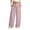Pink, variant on Kids Linen Pants Girls Boys Cotton Comfort Summer Elastic Waist Beach Pant Youth Loose Fit Straight Leg Trouser 415Y(Pink,5-6 Years)
