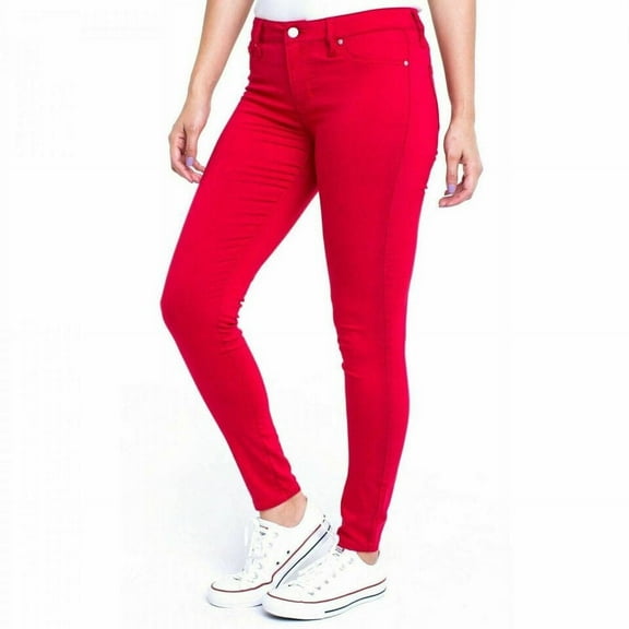 Planet Pink Jeggings Juniors' Size 8 Red Super Soft Mid-Rise 29