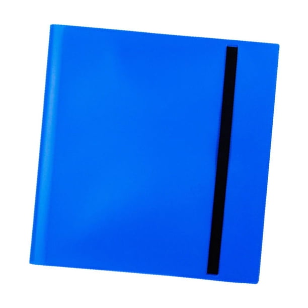 Carpeta de tarjetas, colección de tarjetas, álbum, fundas para sesiones de fotos, diseño de correas, intercambio Azul