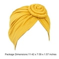 thumbnail image 5 of Jygee African Turban Ingenious Pre-Tied Stylish High Elastic Fashion Headwear Headwraps Head Cover Hair Wraps for Women Green, 5 of 5