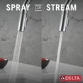 thumbnail image 6 of Delta Nicoli Chrome Kitchen Faucet with Pull Down Sprayer, Modern Single Hole Kitchen Sink Faucet, Single Handle, Chrome, 6 of 7