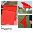 thumbnail image 5 of QIFULL Red Signal Flag for Competition with Comfortable Sponge Handle for Referee Use, 5 of 8