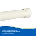 thumbnail image 6 of Kenney® Twist & Fit™ No Tools, Rust-Resistant Coated Steel, Spring Tension, Shower Curtain Rod, 36-63", Alabaster, 6 of 10