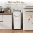 thumbnail image 2 of PrettyCare 16 gal Kitchen Trash Can with Lid, Large-Capacity Double-Layer Sorting Trash Bin with Removable Inner Bucket and Wheel BC01, 2 of 9