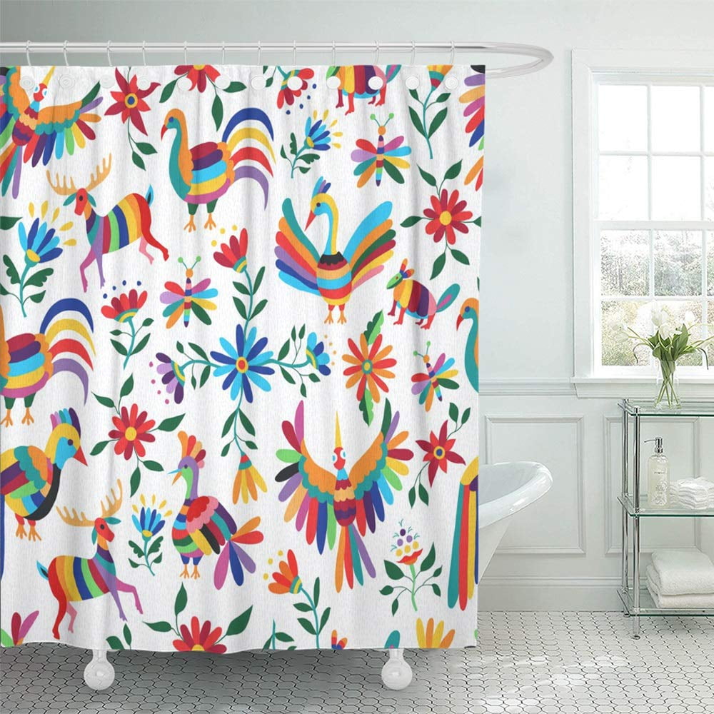 PKNMT Mexico Traditional Mexican of Colorful Wild Animals and Spring