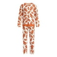 thumbnail image 1 of FOCUSNORM Pyjama Parent-Enfant de Noël, T-shirt à Imprimé de Dessins Animés, Combinaison, Pantalon, 1 of 9