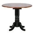 thumbnail image 1 of Pemberly Row Contemporary 42" Extendable Wood Pub Table in Black, 1 of 5