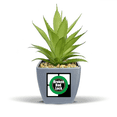 thumbnail image 1 of Happy New Year Day Happiness Fake Pineapple Flower Pot Vase Mini Decor, 1 of 3