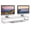 Black, variant on Dual Monitor Stand Riser, 39Inch Large Monitor Stands for 2 Monitors, Computer Monitor Stand, Wooden Desktop Oraganizer Shelf for Office Desk Computer,Laptop,TV