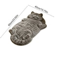 thumbnail image 3 of Adorable Cat Shaped Polyester Bath Rug Washable Absorbent Non Slip Floor Mat Cute Pet Lover Home Decor Gift,A, 3 of 6