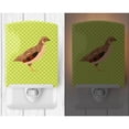 thumbnail image 2 of Caroline's Treasures BB7781CNL Golden Phoenix Quail Green Ceramic Night Light, 6x4x3", multicolor, 2 of 2