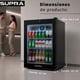 thumbnail image 2 of SUPRA Frigobar Compacto Libre Instalación LUGANO Puerta de Cristal Templado 62 Litros Negro, 2 of 10