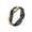 Gold Black, variant on Unisex Stainless Steel Creative Simple Hip Hop 6MM Matte Geometric Braided 2- Color Wavy Shaped Biker Ring Gold Size 12