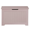 thumbnail image 3 of ZENSTYLE Lift Top Entryway Storage Chest/Bench with 2 Safety Hinge, Wooden Toy Box, Pink, 3 of 10