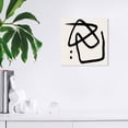 thumbnail image 2 of Wynwood Studio Prints Dreaming in Lines II Abstract Paint Wall Art Canvas Print Black Cream White 12x12, 2 of 3