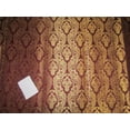 thumbnail image 3 of Brocade fabric burgundy x metallic gold color 44quot;wide, 3 of 3