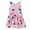 Pink, variant on Pejock 2-6 Years Baby Girls' Cotton Dresses Kids Pageant Flower Girl Dress Toddler Girls Fashion Cute Sleeveless Sweet Cartoon Print Ruffle Dress