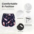 thumbnail image 4 of Balery Love Wine Pantalones cortos deportivos para mujer con forro y dos bolsillos, elásticos, para entrenamiento, gimnasio, yoga-Large, 4 of 7
