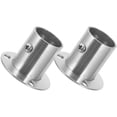 thumbnail image 4 of Miangastore 2Pcs Rod Bracket Silver Stainless Steel for DIY Enthusiasts Home Improvement, 4 of 8