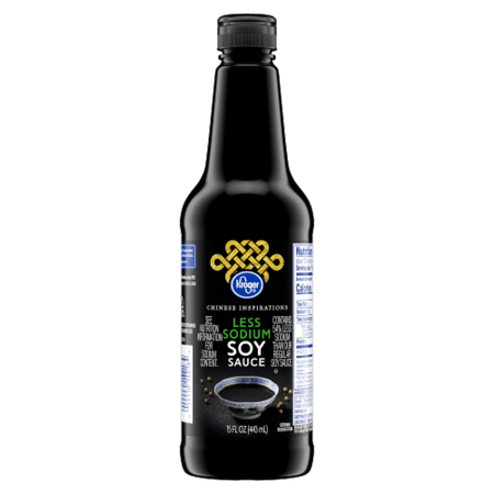 KR Less Sodium Soy Sauce 15 fl oz Packaging May Vary