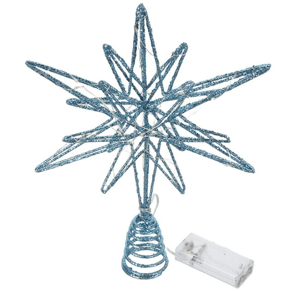 AURARMLET Iron Tree Top Star, Festive Lighted Christmas Treetop Decoration