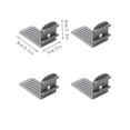 thumbnail image 2 of Noehoiugi Bed Sheet Side Fastener Clips, 4 Pack – No Mattress Lifting, Keeps Sheets Tight On Sides, Hidden Under Bedding, 2 of 5