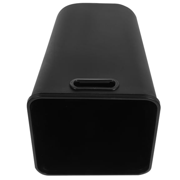 LOLIPPYY PP Plastic Wastebasket Bin in Black with Sleek Minimalist Design for Any Room