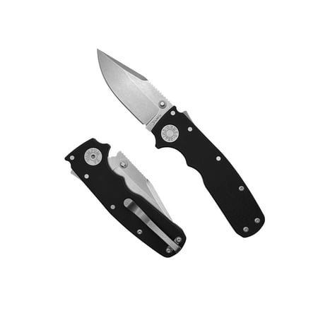 Demko Knives Shark Cub Folding Knife Black G10/CPM20CV Blade/Clip Point/SW