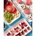 thumbnail image 2 of 14 Inch Large Serving Platter Set of 3, White Porcelain Serving Trays for Entertaining, Rectangular Platters for Turkey Meat Appetizer Party, Oven Microwave Dishwasher Safe Dinnerware, 2 of 3