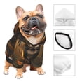 thumbnail image 3 of Fotbe Tiger In The Fallen Leaf Forest Sudadera con Estampado para Perros Pequeños – Suéter con Capucha para Mascotas, Tela Suave de Forro Polar con Bolsillo-XX-Large, 3 of 7