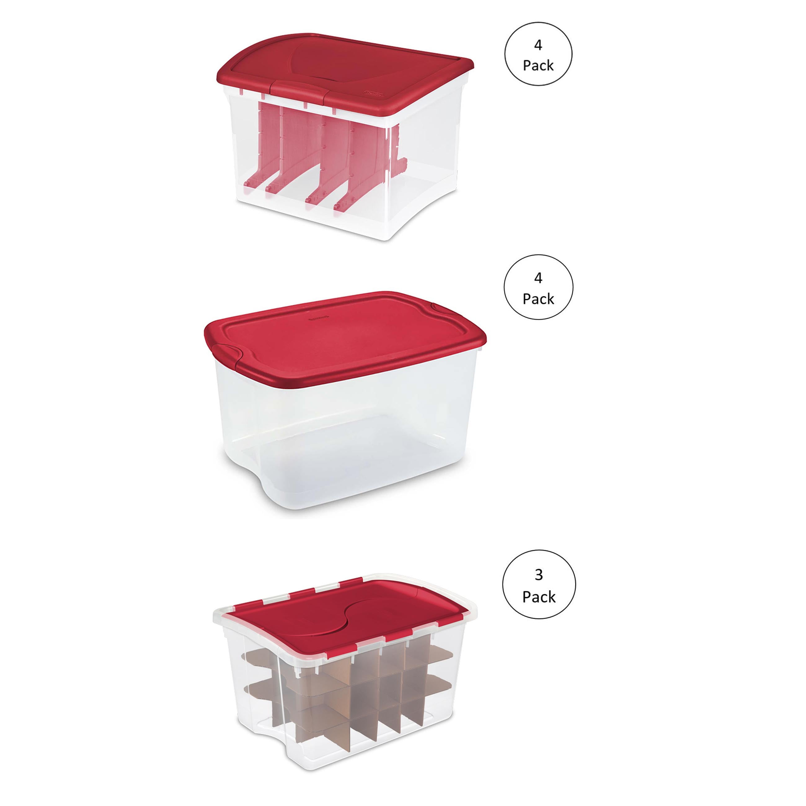 Sterilite Light Garland Box 4 66 Gallon Tote Ornament Storage 3 - Sterilite Clear Ornament Storage Box 45 Ornaments Sterilite Light Garland Box 4 66 Gallon Tote Ornament Storage 3 - Sterilite Clear Ornament Storage Box 45 Ornaments
