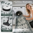thumbnail image 5 of WANLISELL 8' x 10' Area Rugs for Living Room, Non-Slip Machine Washable Rug, Vintage Soft Indoor Carpets, Green Beige, 5 of 14