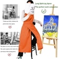 thumbnail image 3 of Pottery Split-Leg Make Ceramic Apron, Long Split-Leg Artist Painting Apron with 3 Pockets for Men and Women, 3 of 8