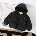 thumbnail image 7 of Bixock Toddler Girls Puffer Jackets Girls Winter Coats Kids Padded Coat Outerwear Long Sleeve Hooded Wind Short Cut Thermal Jacket for Kids 2-11Years, 7 of 7